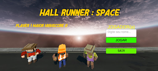Android application HALL RUNNER : SPACE screenshort