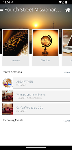 Android application 4th Street Missionary Baptist screenshort