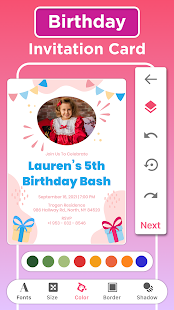Invitation maker & Card Design Screenshot