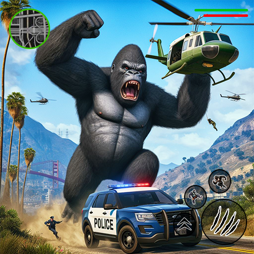 Gorilla Rope Hero Crime City