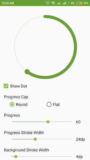 Circular Progress Library Demo Screen 3