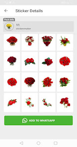 Imágen 4 Roses Flowers Stickers for WAS android