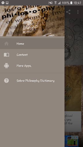Android application Philosophy Dictionary screenshort