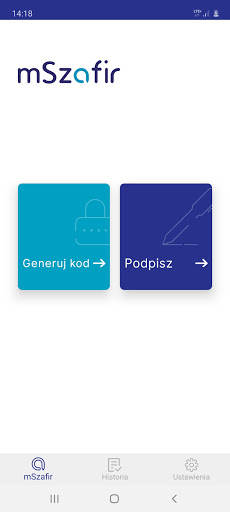Android application mSzafir screenshort