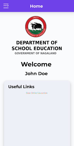 Dept. of School Edu. Nagaland Screen 2