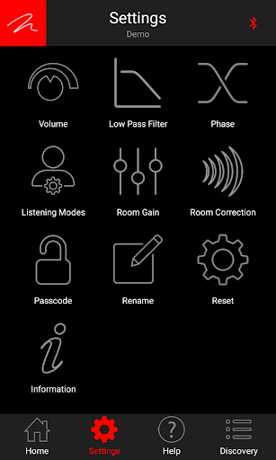 MartinLogan Subwoofer Control Screen 3