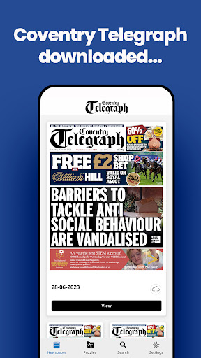 Android application Coventry Telegraph Newspaper screenshort