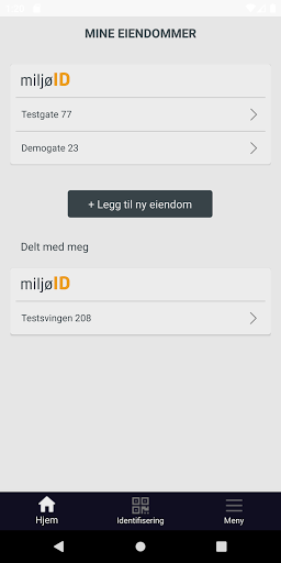 miljøID Screen 2