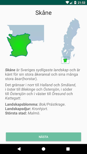 Lär dig Sveriges geografi