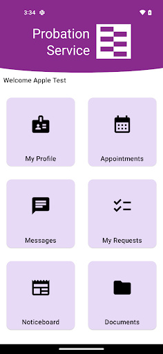 Android application MyProbation screenshort