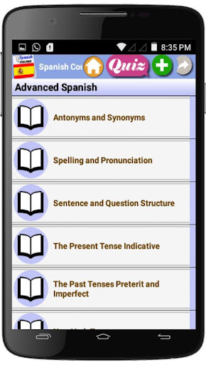 Spanish courses Screen 2