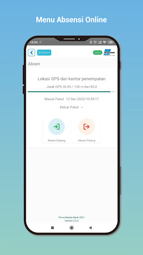 Absensi BPR Prima Master Bank Screen 2