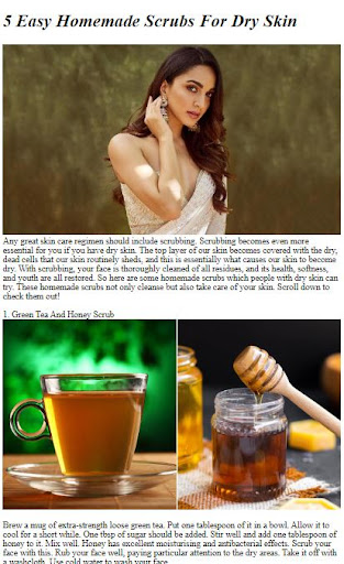 Dry Skin Homemade Scrubs Tips Screen 2