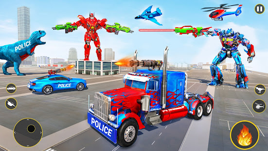 Police Truck Robot Game u2013 Dino 1.4.1 APK screenshots 16