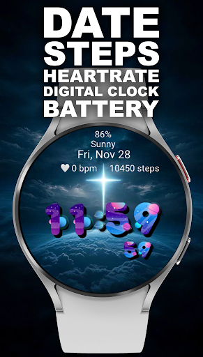 Calm Cross Universe Watch Face screenshot 3