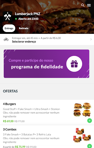 Android application Lumberjack PNZ screenshort