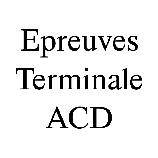 Epreuves Terminale ACD تنزيل على نظام Windows