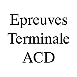 Icon image Epreuves Terminale ACD