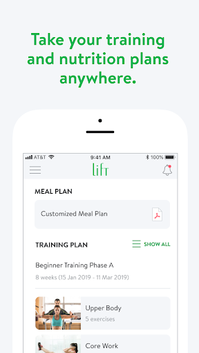 Lift Personal Fitness App