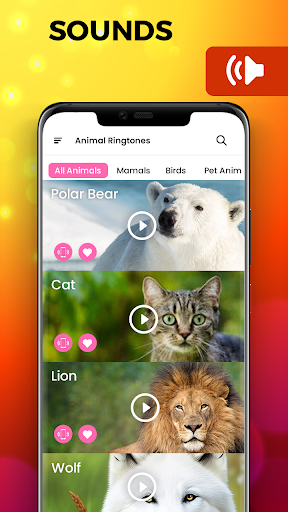 Animals: Sounds - Ringtones Screen 3