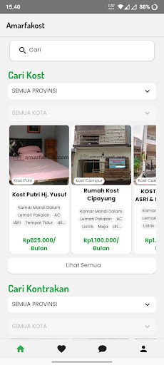 Android application Amarfa Kost screenshort