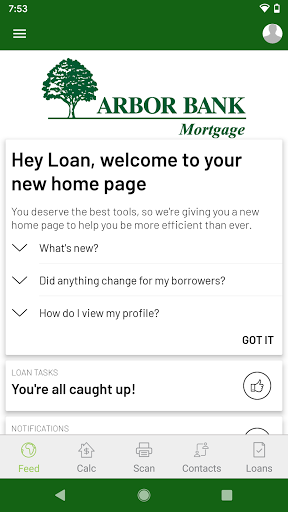 Android application My Arbor Bank Mortgage screenshort