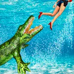 Cover Image of Скачать Crocodile Simulator- Wild Hunt  APK