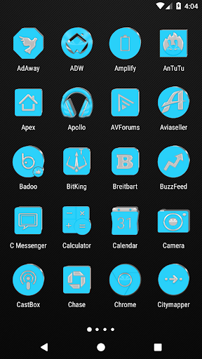 Bright Blue Icon Pack Screen 2