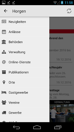 Gemeinde Horgen Screen 2