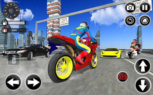 Motorbike Stunt Super Hero 3D  Screenshots 10