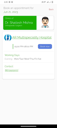 Dr Shailesh Mishra Orthopaedic Screen 3