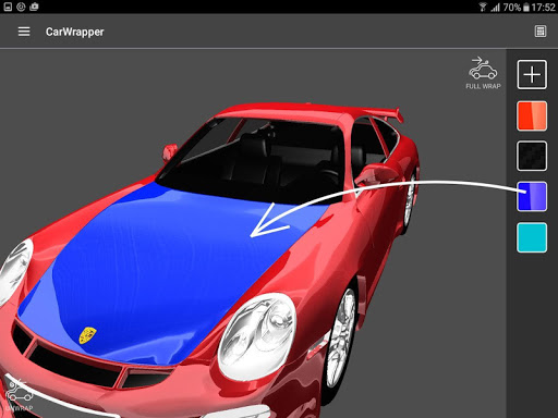 Android application Car Wrapper screenshort