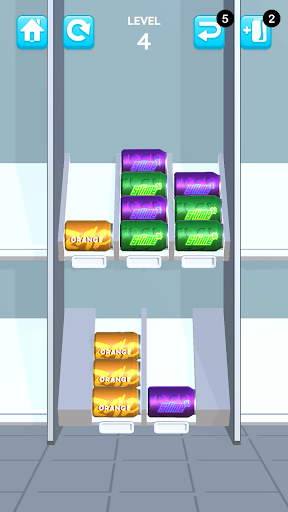 Android application Juice Sort Puzzle! screenshort