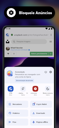 Navegador Opera beta com IA — Screenshot 5