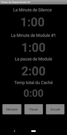 Timer Chasse-mobile Screen 2