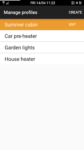 GSMS Remote Control Screen 3