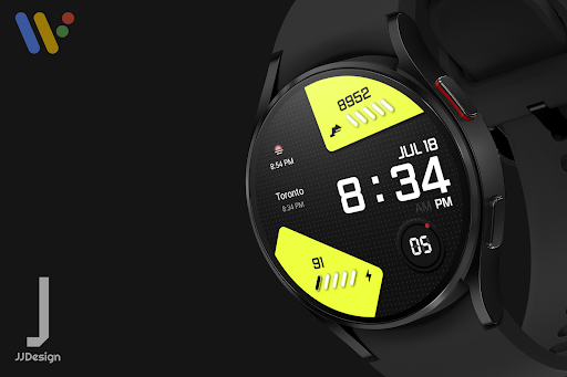 Android application JJ-Digital025 Watch Face screenshort