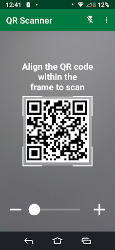 Android application Doro QR & Barcode scan screenshort