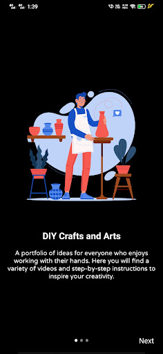 Android application DIY Crafts and arts ideas screenshort