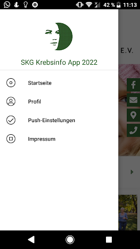 SKG Krebsinfo-App 2022 Screen 3