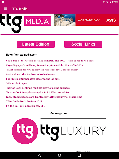 Android application TTG Digital Editions screenshort