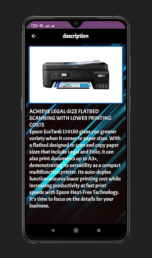 Epson L3256 printer guide Screen 2