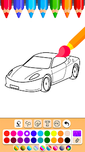 Car Coloring Book Game