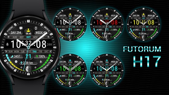 Captura de pantalla de la cara del rellotge Futorum H17 Hybrid
