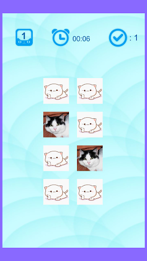 Android application Cats Memory Match screenshort