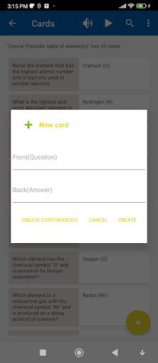 Simple Flashcards Screen 3