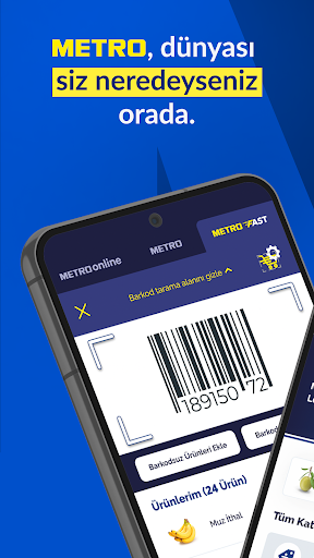 Android application METRO - Cepten Hızlı Alışveriş screenshort
