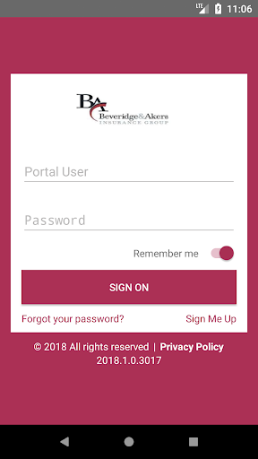 Android application Beveridge & Akers Insurance screenshort