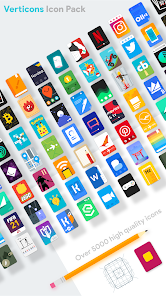 Verticons Icon Pack app download Android mobile version v2.3.7