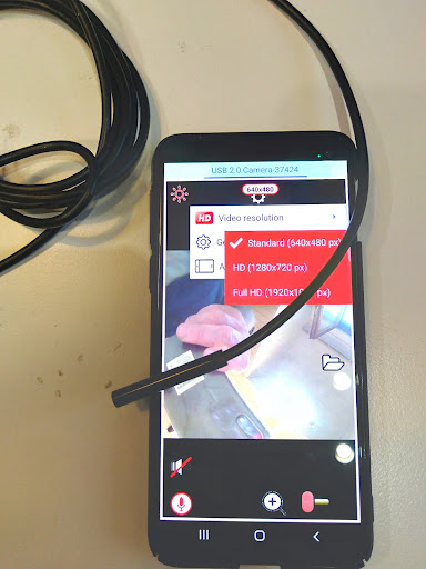 Android application USB camera & Audio screenshort